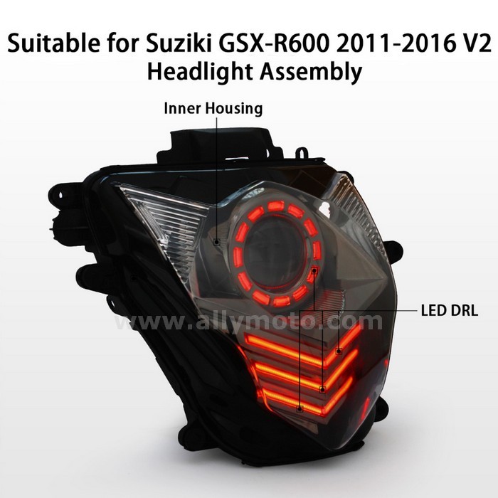 003 Headlamp Suzuki  Gsx-R600 Gsx-R750 2011-2016-3